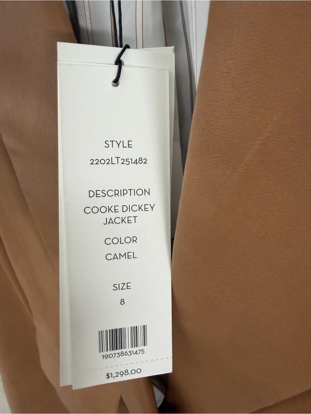 Veronica Beard Camel Cooke Dickey Jacket